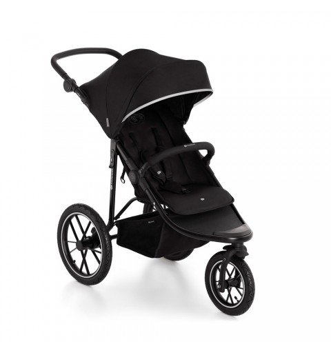 Kinderkraft HELSI - wózek trójkołowy spacerowy, biegowy do 22 kg| Black